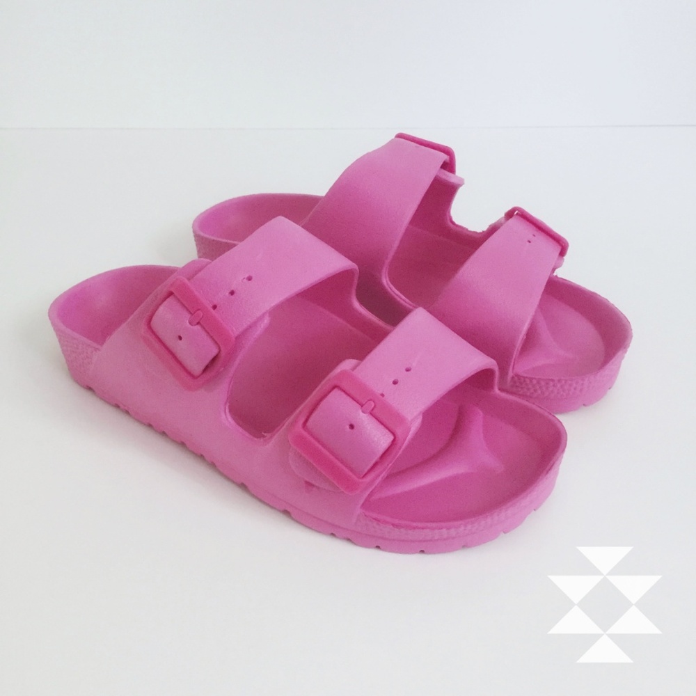 Pink EVA Style Slide Buckle Sandals NEW!